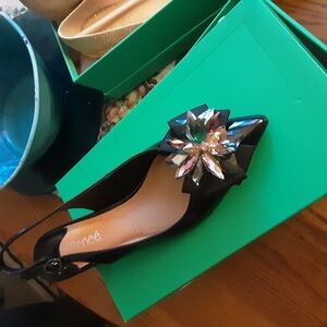 Black Embellished Women's Shoes